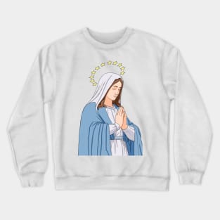 Virgin Mary Pray Crewneck Sweatshirt